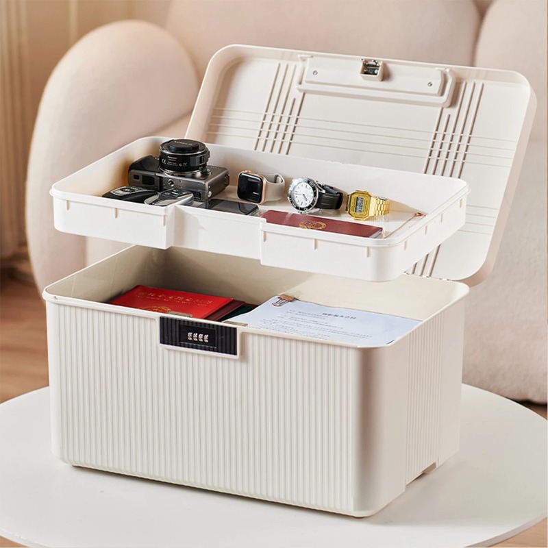 Home Security Premium - ‌ กล่องเก็บของแบบล็อคได้ระดับพรีเมียมสำหรับใช้ในบ้าน - ตู้เก็บเอกสารที่ปลอดภัย ตู้ยา ตู้เซฟเพื่อความเป็นส่วนตัว