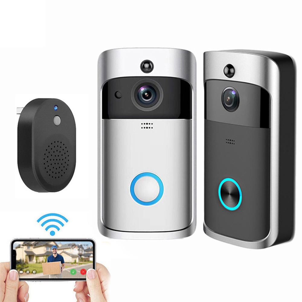 Home Security Uk - สมาร์ท V5 Video Doorbell ไร้สาย WiFi