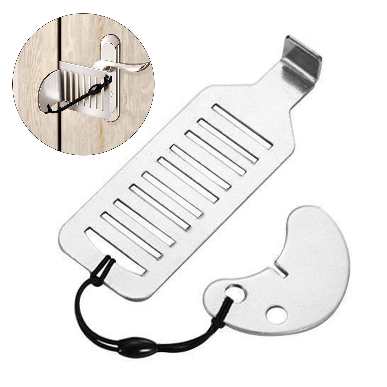 Home Security Jammers - ตัวล็อคประตูเพื่อความปลอดภัยสำหรับการเดินทาง ตัวล็อคประตูแบบพกพาสำหรับงานหนัก ตัวกั้นประตูโรงแรม อุปกรณ์ล็อคประตูเพื่อความปลอดภัยในบ้าน อุปกรณ์ล็อคประตูสำหรับอพาร์ทเมนต์