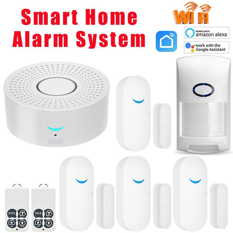 Window Alarm Sensor - เซ็นเซอร์ประตูบ้านอัจฉริยะ 433MHz Tuya WiFi 120dB ตรวจจับการเปิด-ปิดประตู/หน้าต่าง