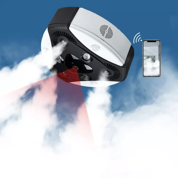 Home Security And Camera System - ระบบเตือนภัยไร้สายสำหรับร้านค้า ธนาคาร และบ้าน พร้อมกล้องและเครื่องพ่นหมอกควันป้องกันขโมย