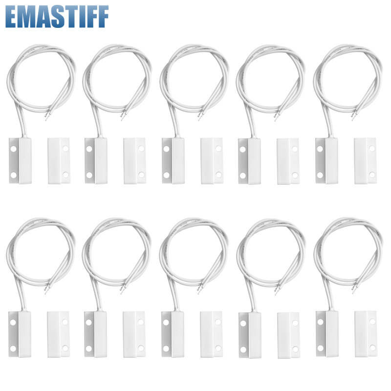Window Alarm Sensor - 1/2/3/4/5/10/20 ชิ้น MC-38 เซ็นเซอร์แม่เหล็กสำหรับประตูและหน้าต่างแบบมีสาย สำหรับระบบสัญญาณกันขโมยบ้านแบบมีสาย WIFI