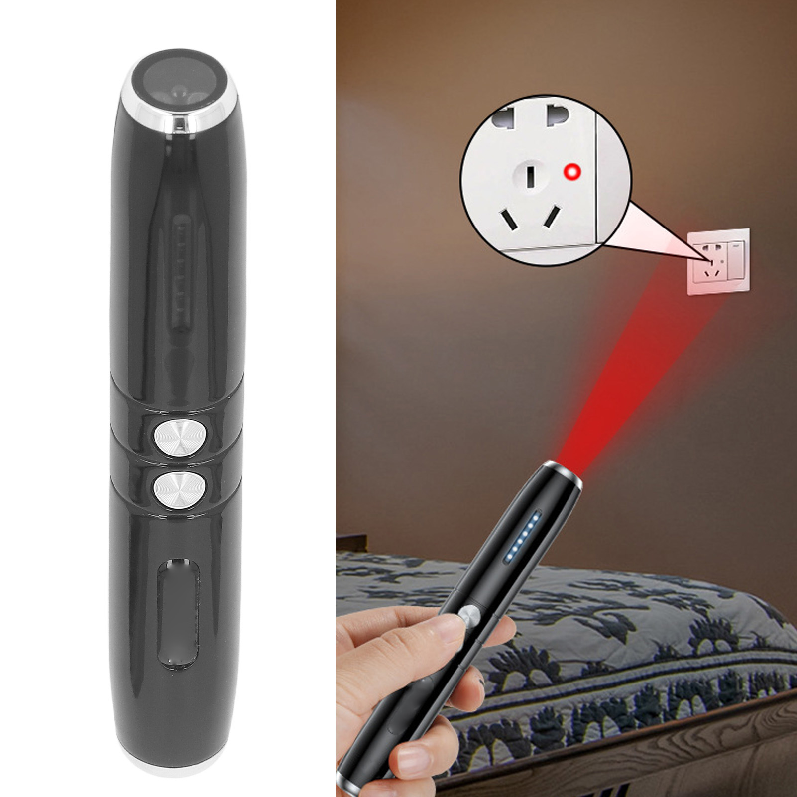 Home Security Jammers - เครื่องรบกวนสัญญาณเสียงแบบพกพา 5V ป้องกันการบันทึกเสียง ป้องกัน GPS สำหรับโรงแรม