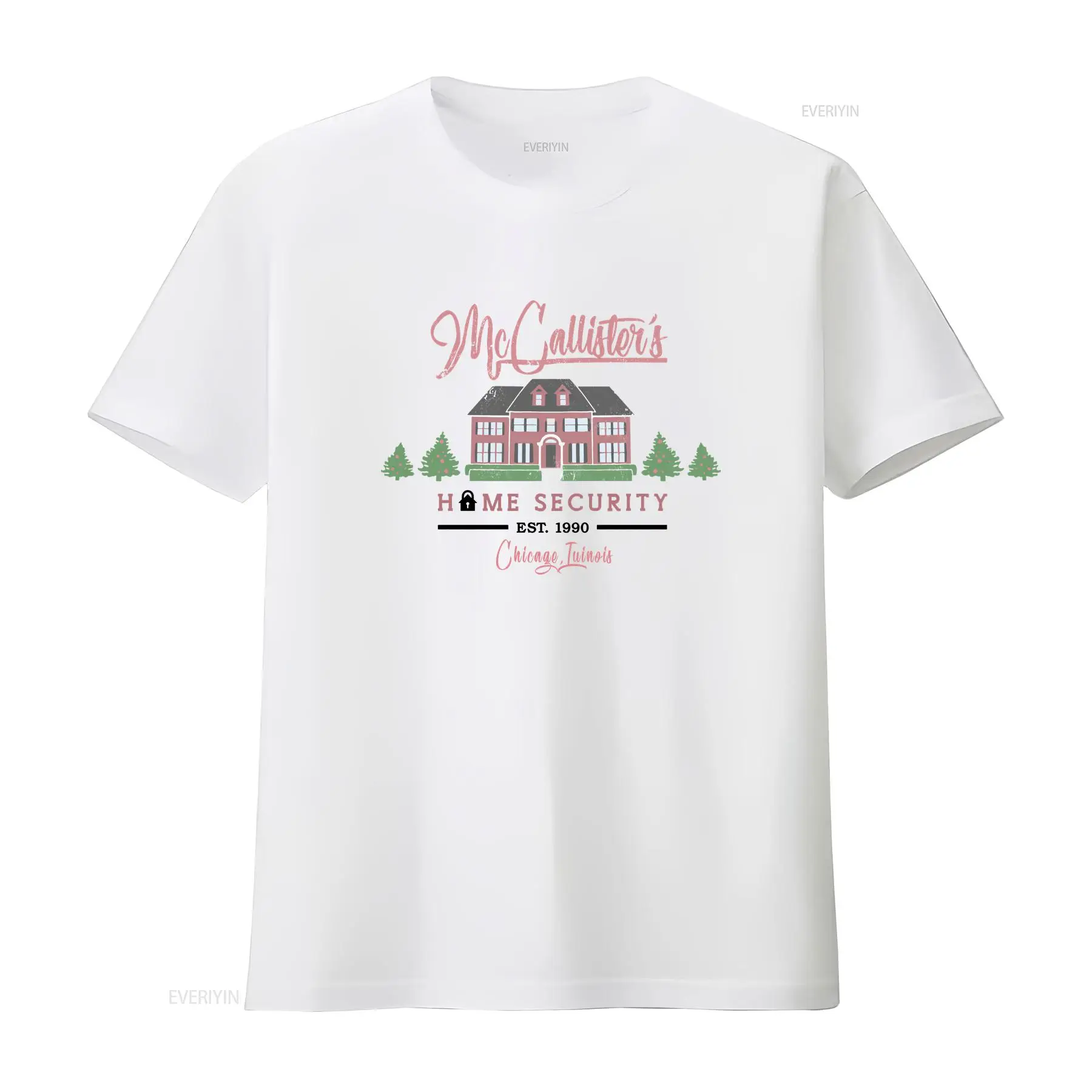 Home Security Premium - เสื้อยืดพรีเมียมลายภาพยนตร์เรื่อง Home Alone McCallister's Security Christmas