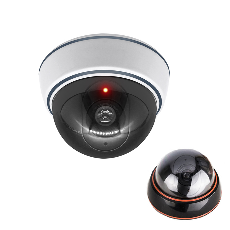 Home Security And Camera System - สร้างสรรค์สีดำ/สีขาวปลอมกล้องโดมจำลองแฟลช Led Dummy กล้องวงจรปิดกล้องวงจรปิดสำนักงานบ้านเสริมความปลอดภัยระบบ