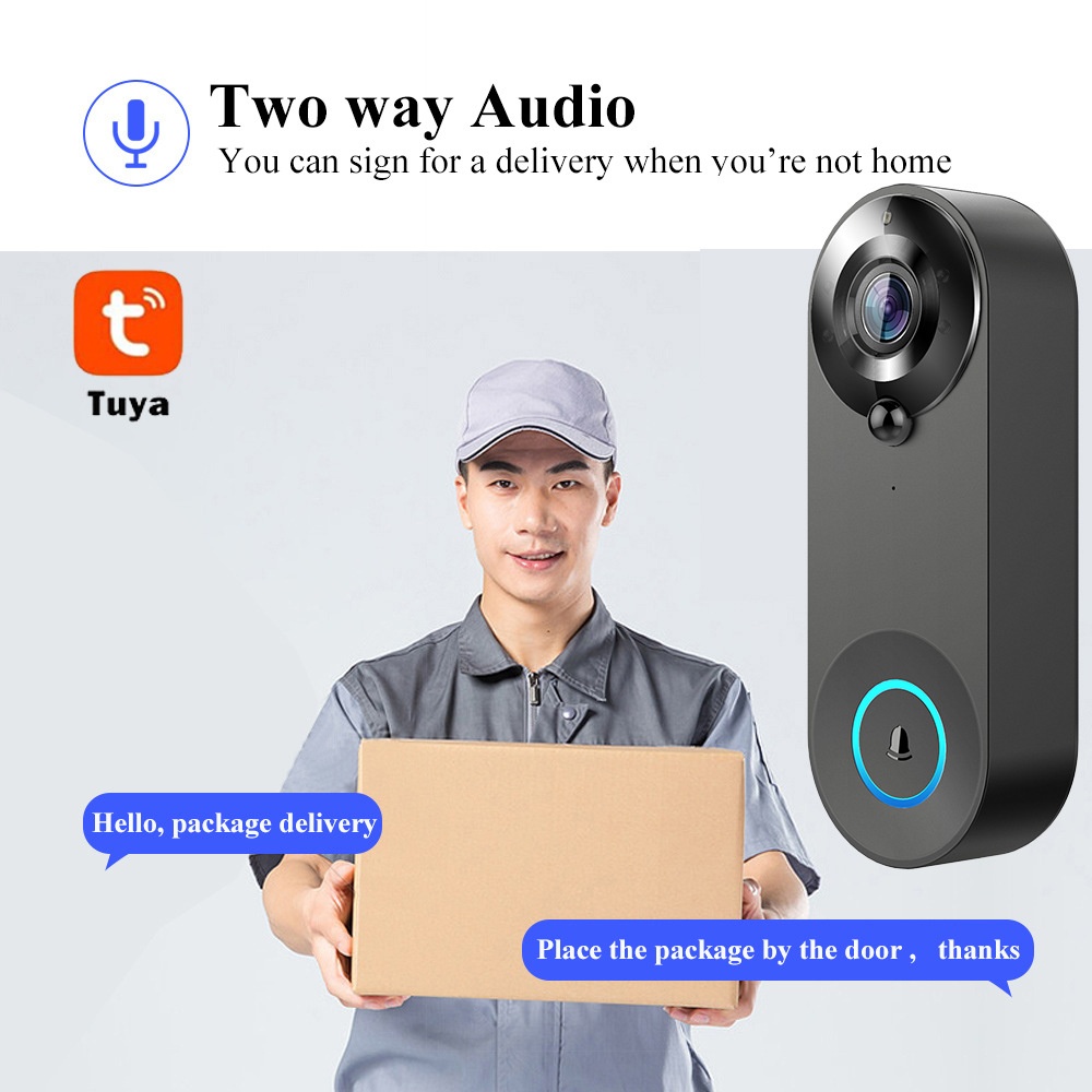Tuya 1080P Wireless WIFI Doorb - Home Security Premium บทวิจารณ์และราคา