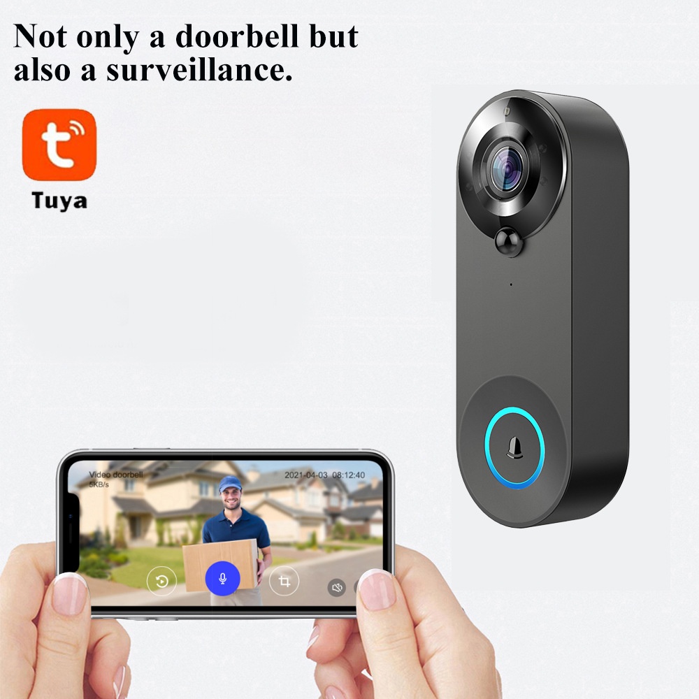 Tuya 1080P Wireless WIFI Doorb - Home Security Premium บทวิจารณ์และราคา