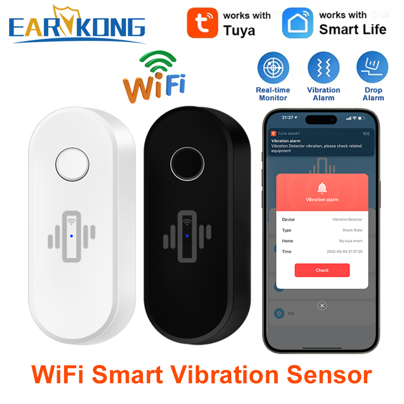 Tuya WiFi เครื่องตรวจจับการสั่ - Window Alarm Sensor บทวิจารณ์และราคา