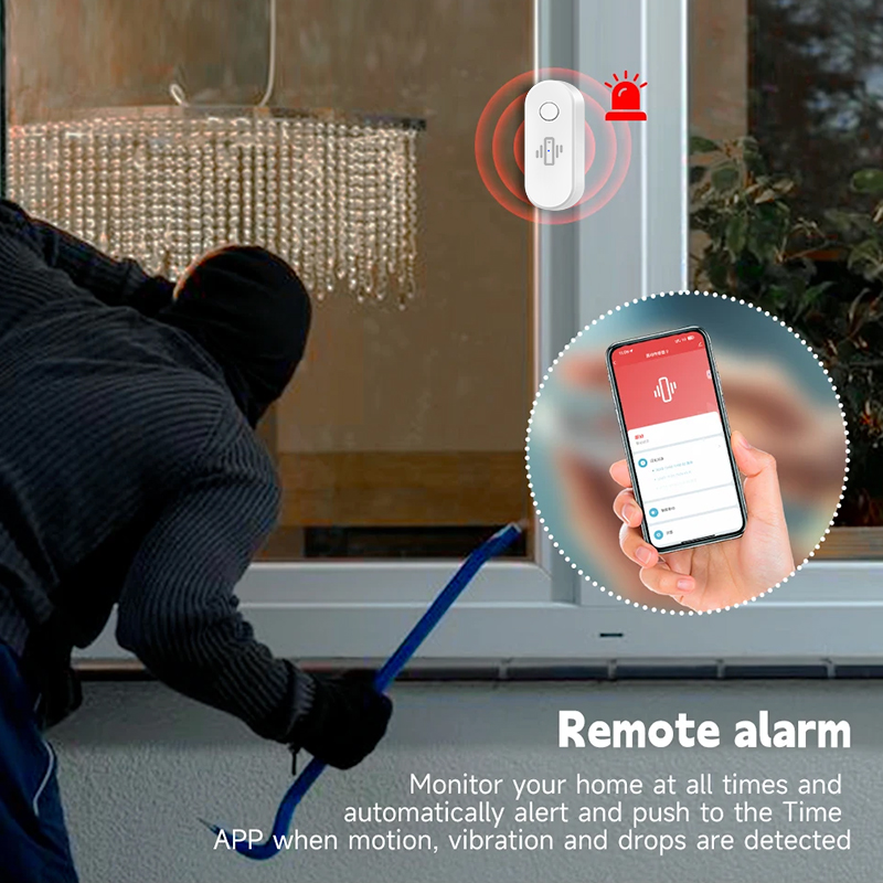 Tuya WiFi เครื่องตรวจจับการสั่ - Window Alarm Sensor บทวิจารณ์และราคา