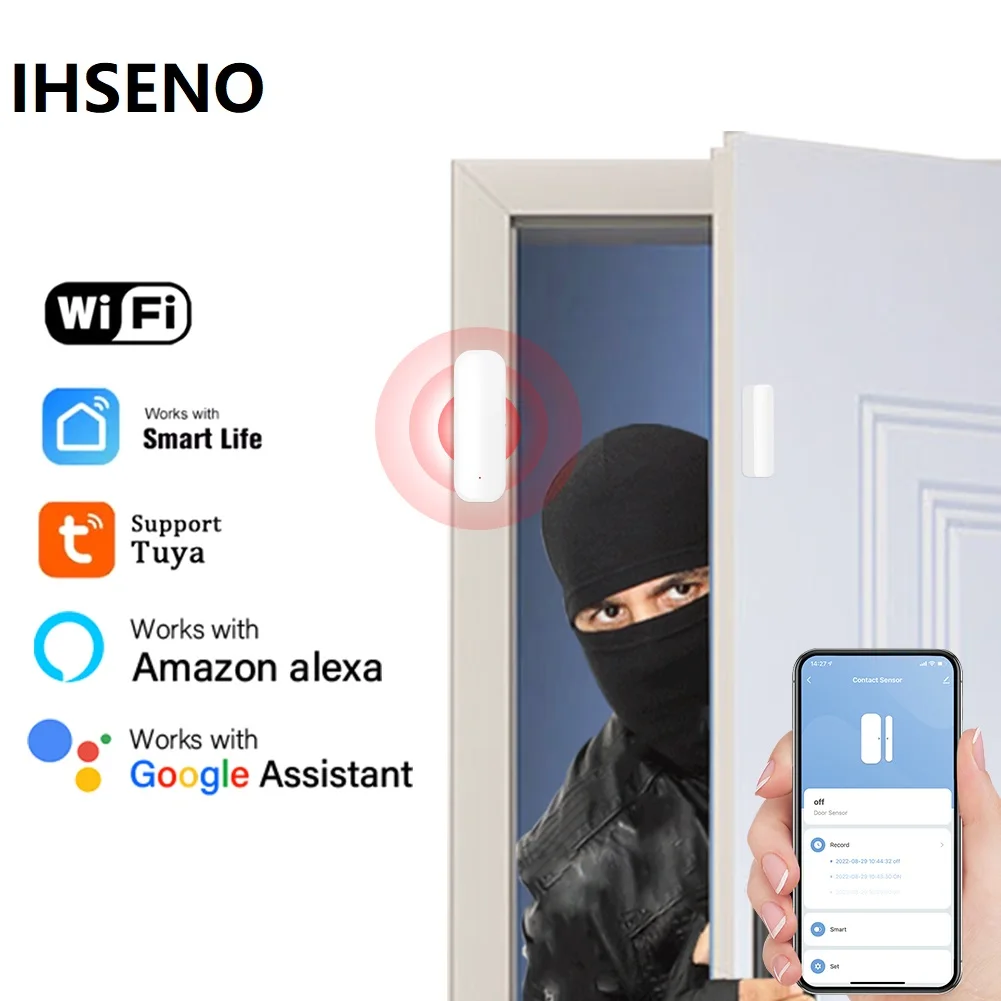 เซ็นเซอร์ประตูหน้าต่าง iHseno  - Window Alarm Sensor บทวิจารณ์และราคา