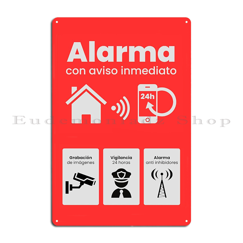ป้ายโลหะระบบเตือนภัย 24 ชม. สไ - Home Security System บทวิจารณ์และราคา
