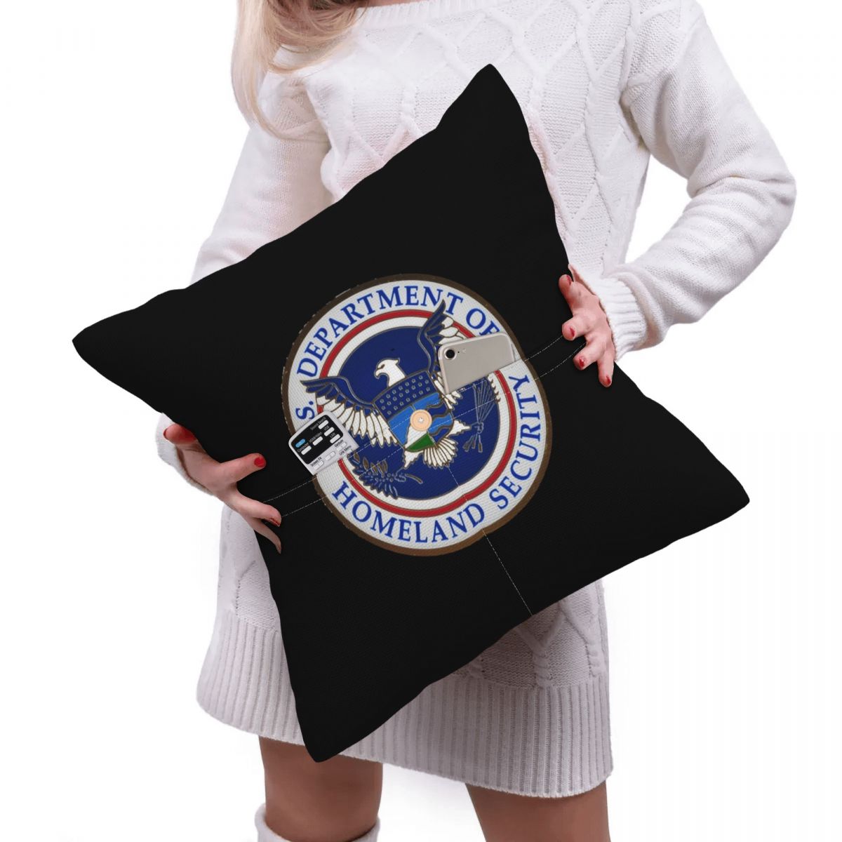 DHS - ปลอกหมอนผ้าลินินทรงสี่เห - Home Security Department บทวิจารณ์และราคา