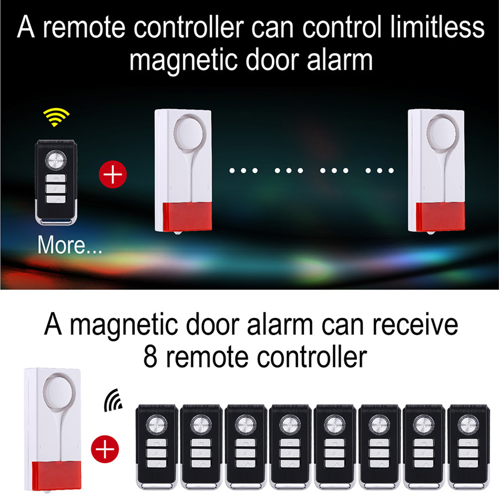 สัญญาณกันขโมย 110 เดซิเบล เสีย - Window Alarm Sensor บทวิจารณ์และราคา
