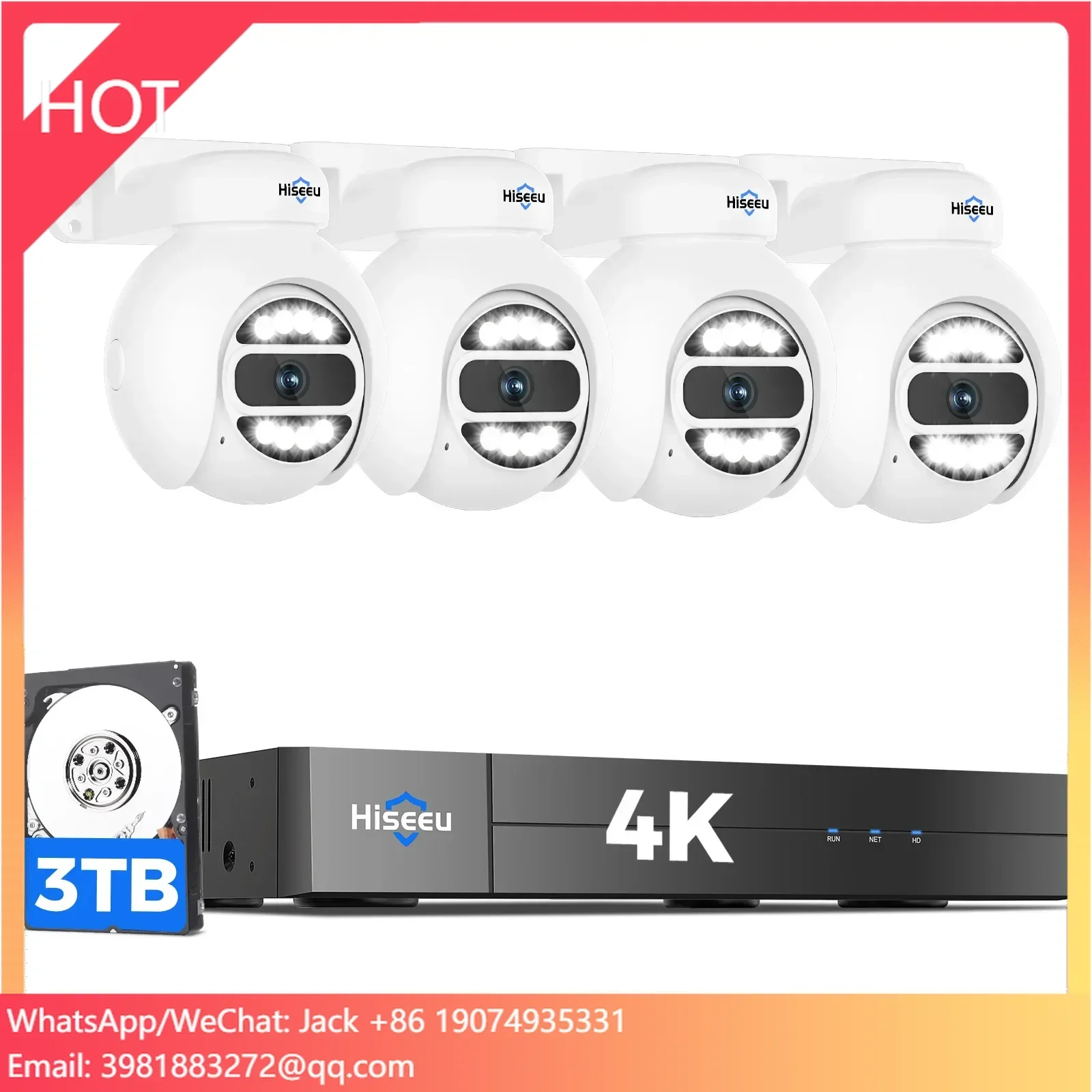 ชุดกล้องวงจรปิด Hiseeu ระบบติด - Home Security And Camera System บทวิจารณ์และราคา