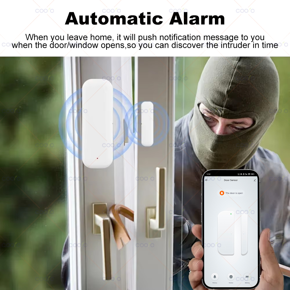 เซ็นเซอร์ประตูหน้าต่าง Zigbee  - Window Alarm Sensor บทวิจารณ์และราคา