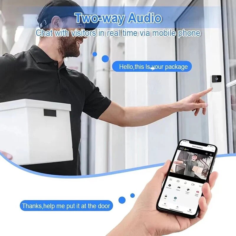 กริ่งประตูวิดีโอไร้สายอินเตอร์ - Home Security Features บทวิจารณ์และราคา