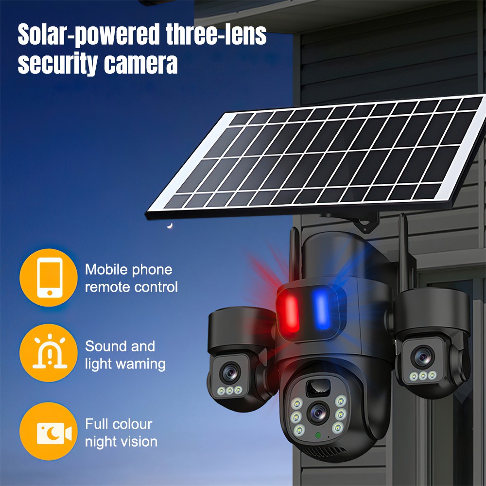 กล้องโซลาร์ไวไฟ PTZ สำหรับภายน - Home Security Cameras Outdoor บทวิจารณ์และราคา
