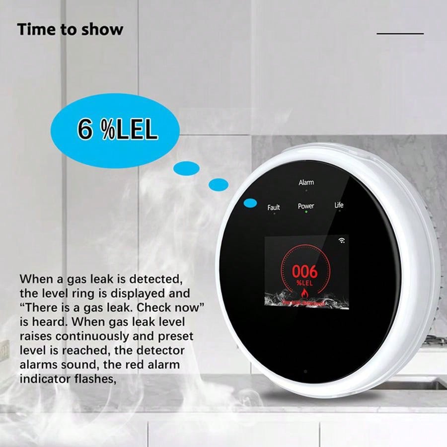 เซ็นเซอร์เตือนแก๊สรั่ว 2.4G Wi - Home Security System บทวิจารณ์และราคา