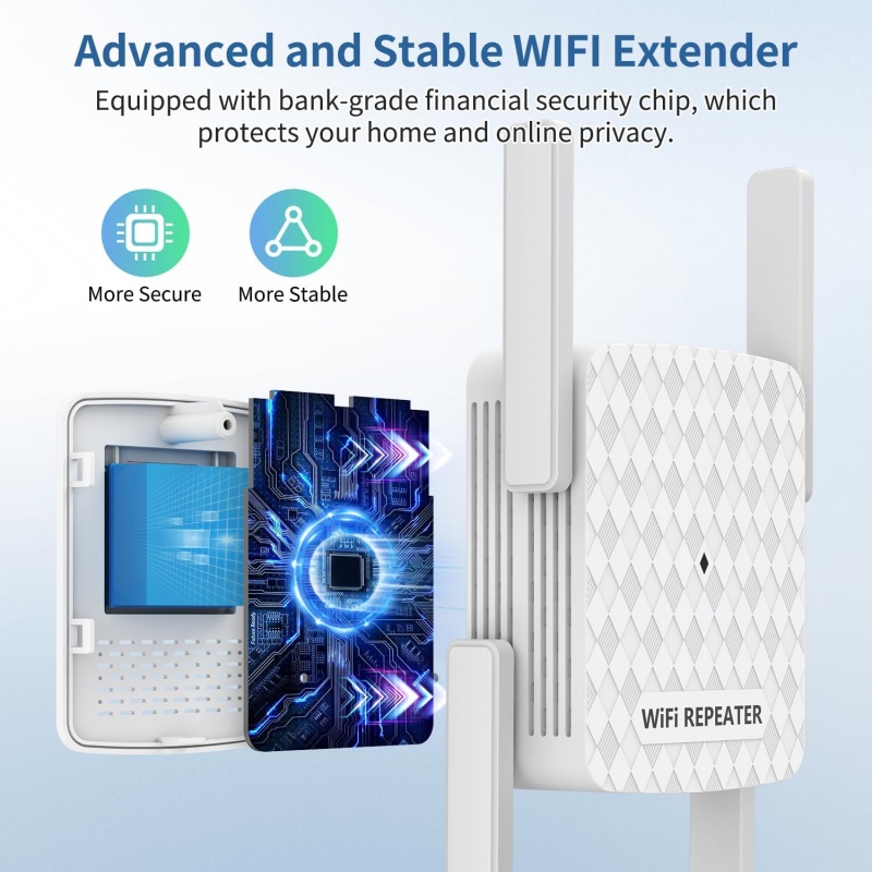 1200Mbps WiFi Repeater 2.4 &5. - Home Security Uk บทวิจารณ์และราคา