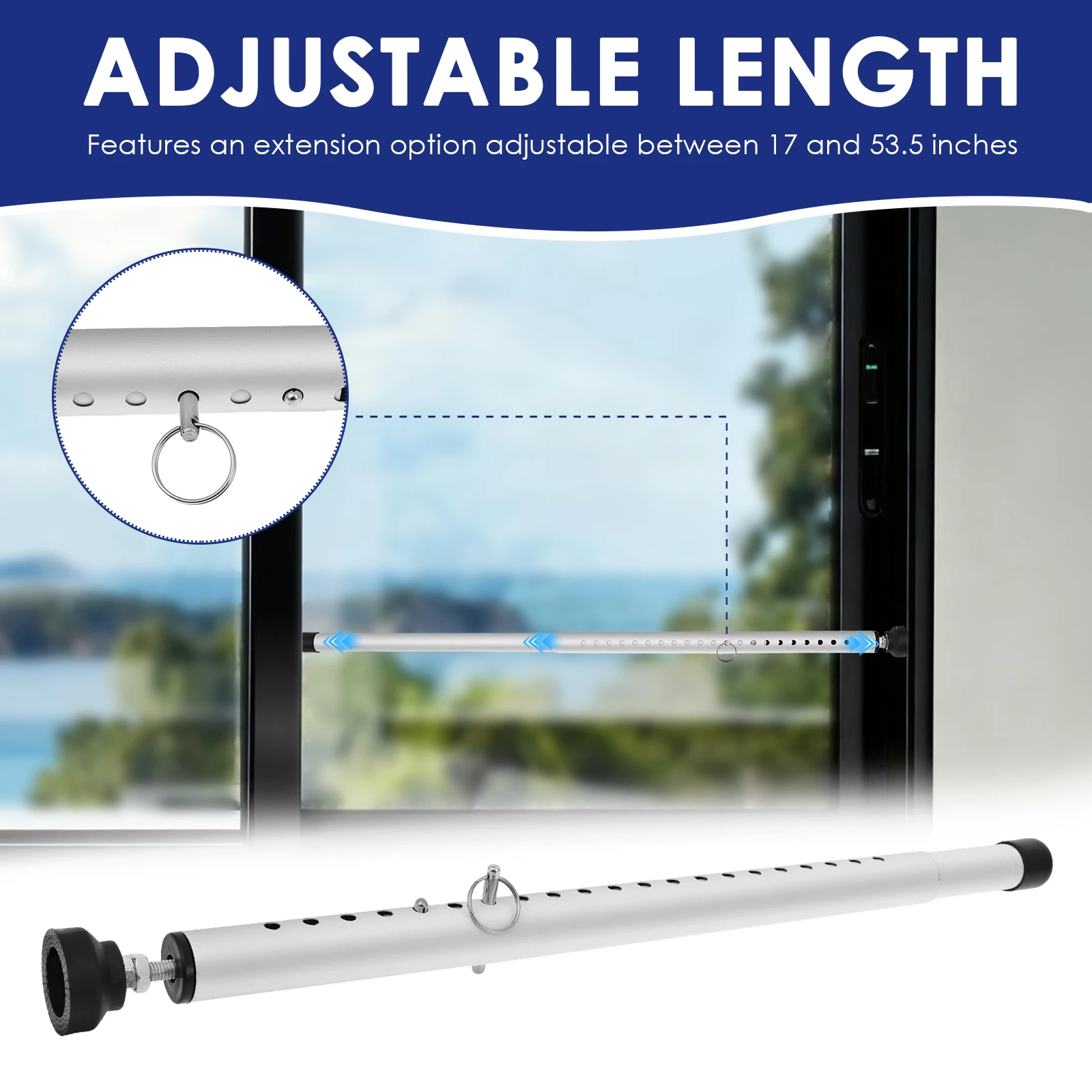 เหล็กกั้นประตูบานเลื่อน 1/2 ชิ - Home Security Jammers บทวิจารณ์และราคา
