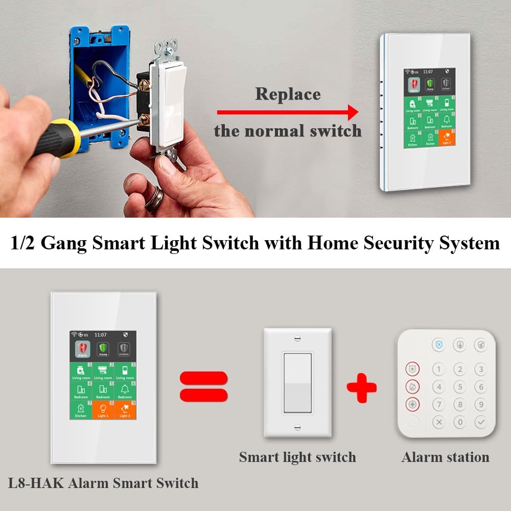 สวิตช์อัจฉริยะ Lanbon LCD 433m - Home Security Uk บทวิจารณ์และราคา